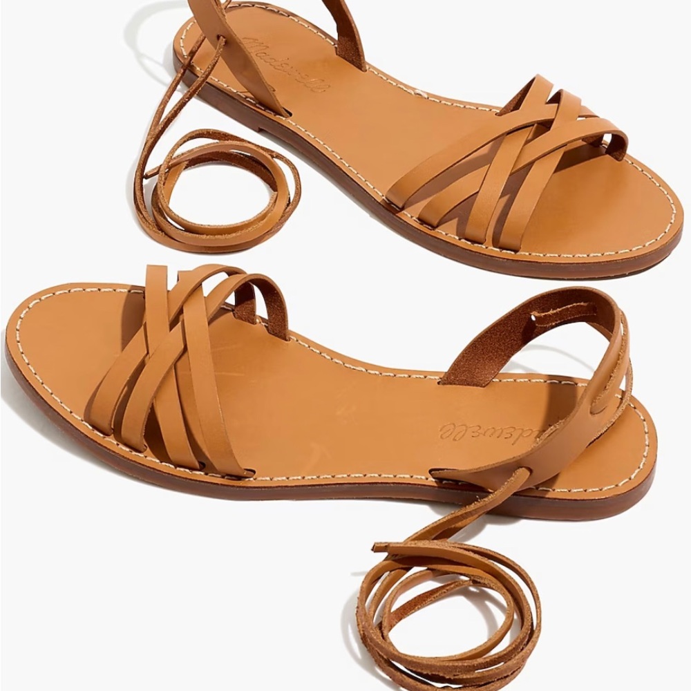 Madewell LaceUp “Boardwalk” sandals size 9
